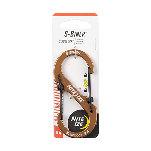 NITEIZE(ナイトアイズ) エスビナー スライドロック アルミニウム カラビナ #4 軽量 キーホルダーLSBA4-R6 (日本正規品)（Amazon）