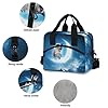 Oarencol Magic Cat Moon Insulated Lunch Bag Snow Mountain Animal Galaxy Reusable Cooler Lunch Tote Box with Shoulder Strap for Work Picnic School Beach #3