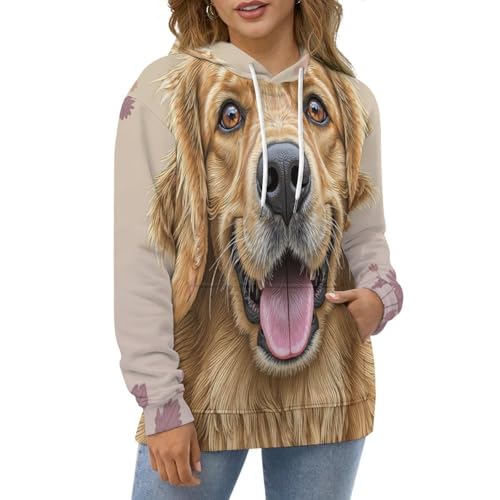 Sweat à capuche Golden Retriever 3D pull Harajuku automne hiver