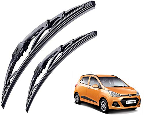 Image of WolkomHome High Performance OE Car Wiper Blade Replacement set of 2 Pc Right 22 inch Left 16 inch for Hyundai I10 Grand