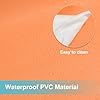 sourcing map PVC Peel and Stick Wallpaper 15.8" x 196.9" Waterproof Self-Adhesive Decorative Contact Paper Removable Cloth Vinyl Wrap Paper for Kitchen Bedroom Cabinet Furniture, Orange #3