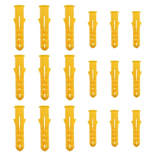 ECSiNG 600 Pezzi Set Di Tasselli Da Muro Tasselli Per Muro A Secco Tasselli A Vite Tubi Di Espansione In Plastica Tasselli Grezzi Per Muratura, 400 Pezzi 6x30mm E 200 Pezzi 8x40mm