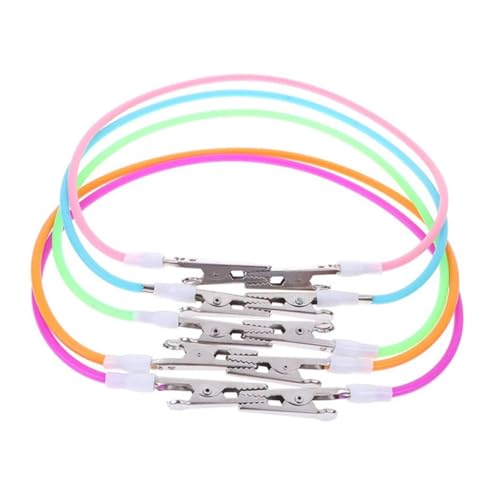 RORPOIR Holders 5pcs Bib Clips Napkin Clips Face Lanyard Easy to Carry for Travel Dentists and Care Random