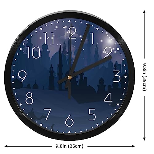 Horloge murale silencieuse contre le bruit nocturne à quartz - 5