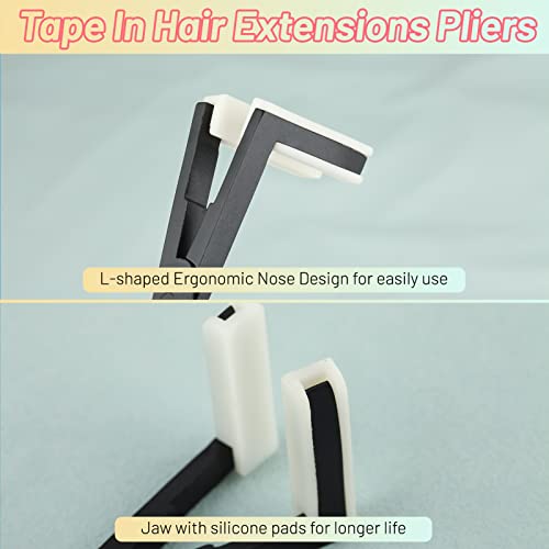 SPEEDWOX Tape In Hair Extensions Pliers 8 Inches Sealing Clamp Pliers Hair Sealing Pliers Human Hair Extensions Styling Tool Hair Extension For Salon Professional Installation - Image 2