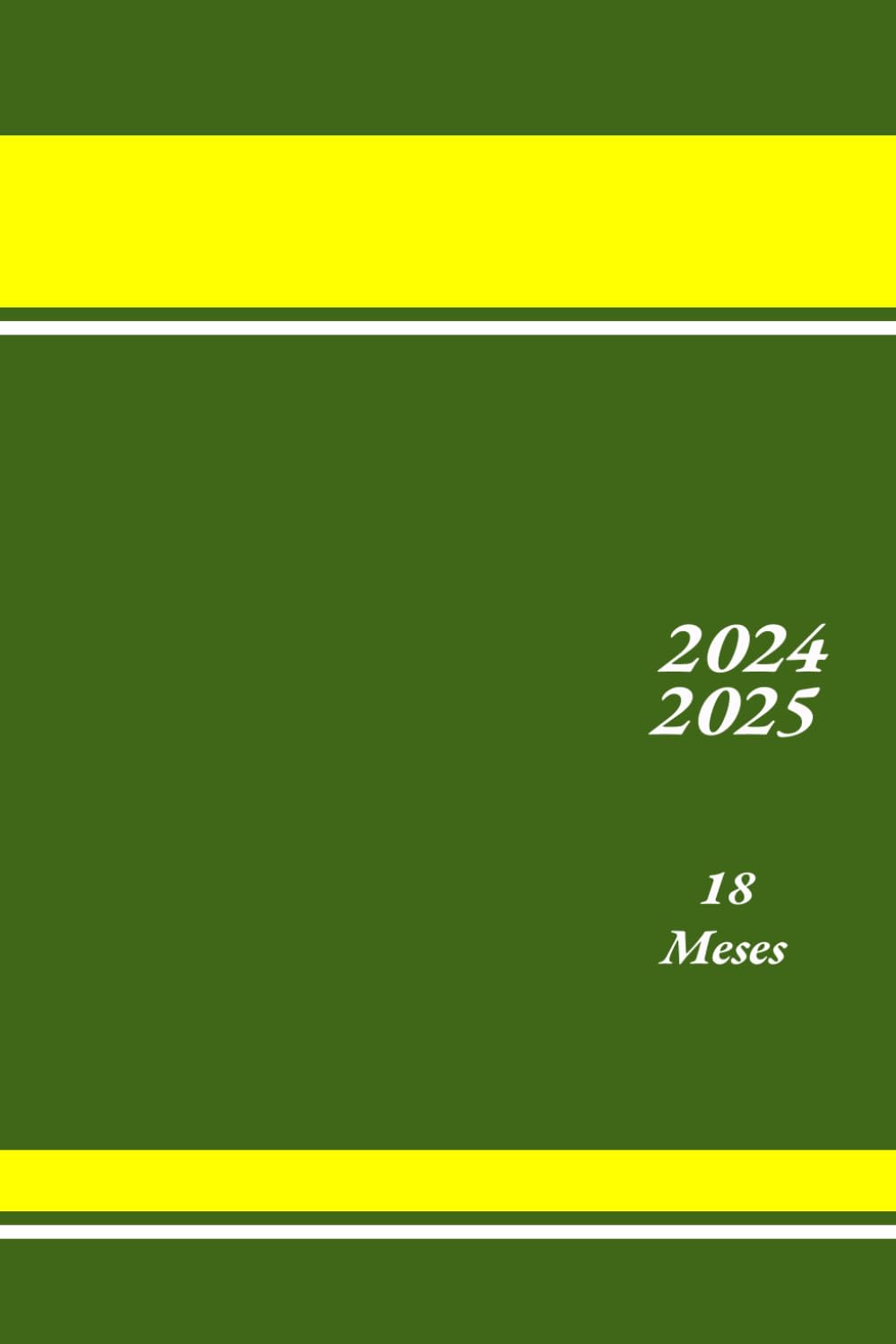 Agenda 18 meses 2024 2025 dia pagina: de julio 2024 a diciembre 2025 | 1 Página = 1 Día | Horario de 07:00 a 21:00 | Formato A5 | español