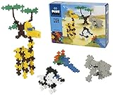 PLUS PLUS - Instructed Play Set - 170 Piece Safari - Construction Building Stem / Steam Toy, Interlocking Mini Puzzle Blocks for Kids