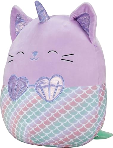 Image of Squishmallows Official Kellytoy Plush 16 inch Anya The Caticorn Mermaid- Ultrasoft Stuffed Animal Plush Toy (Amazon Exclusive)