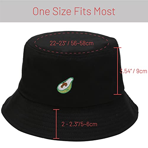 Image of Cotton Bucket Hat for Women Men Summer Travel Sun Beach Bucket Cap, Unisex Outdoor Fisherman Hat