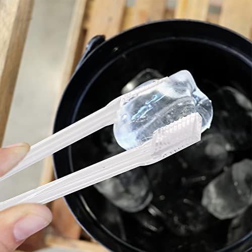 5 Pcs Ice Tongs Clear Plastic Sugar Tongs Rugged Buffet Clip Mini Kitchen Tongs for Buffet Barbecue Appetizers Desserts  6.3 inches 