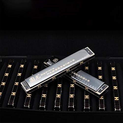 KMDSM Harmonica, Imported Gongs 7-tone Set Harmonica, niveau débutant professionnel, polyphonie (Color : Silver-12 tone) - Les Beatles, Paul McCartney, John Lennon, RIngo Starr, George Harrison KMDSM Harmonica, Imported Gongs 7-tone Set Harmonica, niveau débutant professionnel, polyphonie (Color : Silver-12 tone) – Image 4