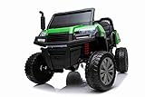 Elektroauto Rider 4X4 mit Allradantrieb, 2x12V-Batterie, Eva-Rädern, Aufhängung, 2,4-GHz-Fernbedienung, Zweisitzer, MP3-Player mit USB / SD-Eingang, Bluetooth