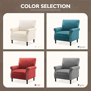 Accentchairhighbackupholsteredarmchairwithsolidlegsleisuresinglesofachairforlivingroombedroomhomeofficelightgrayallsenson Urban Country Home Decor Accent chair high back upholstered armchair with solid legs leisure single sofa chair for living room bedroom home officelight grayall senson urban country home decor