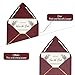 A7 Luxury Burgundy Invitation Envelopes Christmas Envelopes 5 x 7 - For 5x7 Cards 50 Pack Self Seal| Perfect for Weddings, Invitations, Photos, Graduation, Baby Shower| 5.25 x 7.25 Inches
