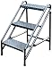Drabina z drabiną przenośną, składana, stołek wielofunkcyjny, domowy, schody, kwiaty, regał magazynowy QIQIDEDIAN (rozmiar: 3 kroki)