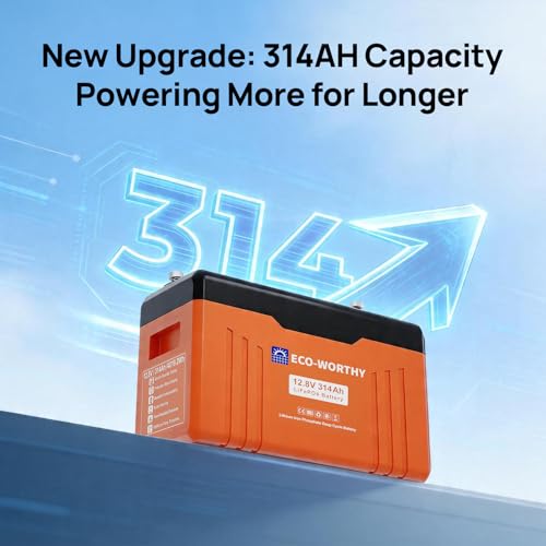 Image of ECO-WORTHY 1200W Solar Kit 6*195W Panels + 3000W Inverter + 2*314AH Battery | 60A MPPT Controller with Bluetooth, UPS Inverter Charger, 12.8V Li-Battery, for Fifth-Wheel Trailers, Off-Grid Use