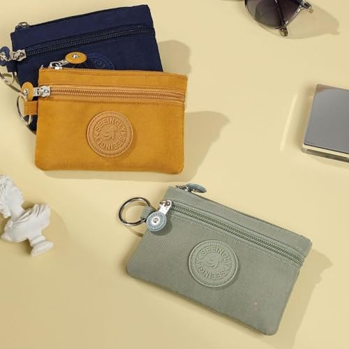 Canvas Money Coin Purse 2023 New with Key Ring Waterproof Credit Card Holoder Wear-resistant Wallet M2