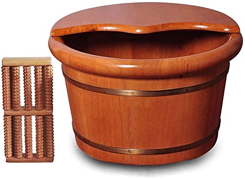 Bañera de madera para pedicure y spa de pies
