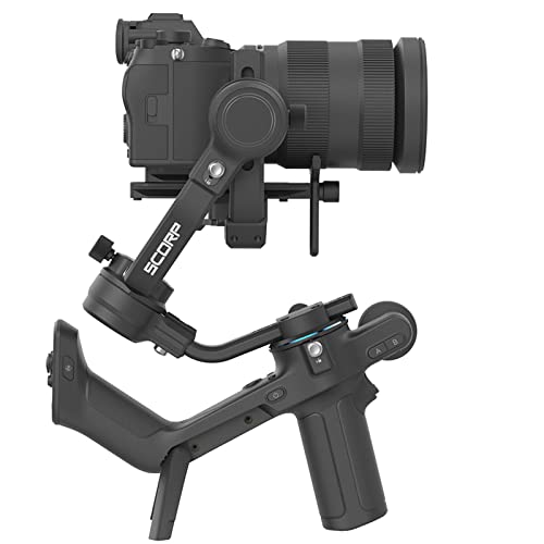 FeiyuTech SCORP-C Stabilisator Gimbal 3-Achsen für DSLR und Spiegellose Kameras,DSLR Gimbal kompatibel mit Sony/Canon/Panasonic/Lumix/Nikon/Fujifilm , 5.51lbs Zuladung mit Stativ - Image 6
