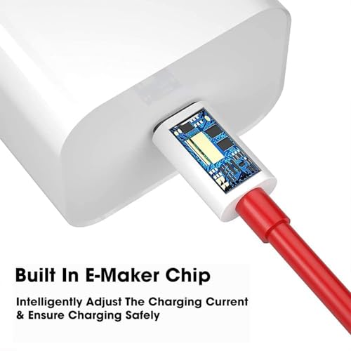 Image of Sounce One Plus 65W Warp Charge Type C to Type C Cable 6.5A Fast Charging Data Sync compatible with OnePlus 8T 9 9 Pro 9R 9RT 10R Nord All Type C Devices Supports PD 3.0 QC 3.0 1 Meter (Red)