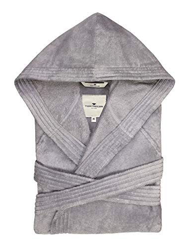 Preisvergleich Produktbild TOM TAILOR 0110401 Bademantel Velours Größe XXL, silver