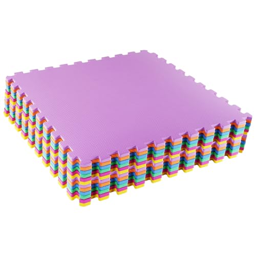Image of BalanceFrom Puzzle Exercise Mat with EVA Foam Interlocking Tiles for MMA, Exercise, Gymnastics and Home Gym Protective Flooring, Multiple Sizes and Colors
