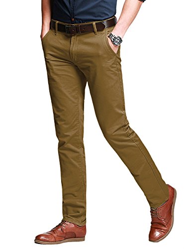 Image of Match Men's Regular Fit Comfort Stretch Casual Chino Pants