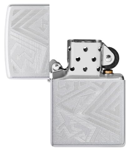 Encendedor Zippo grabado satin chrome miniatura 7