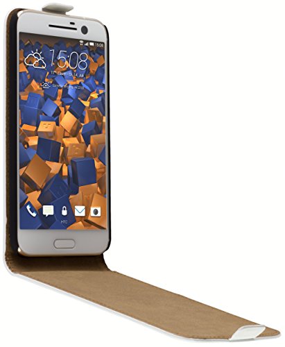 mumbi Premium Leather Flip Case, weiss, 10 - Image 2
