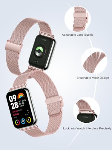 Correa metálica reemplazo Xiaomi Smart Band 9 Pro miniatura 2