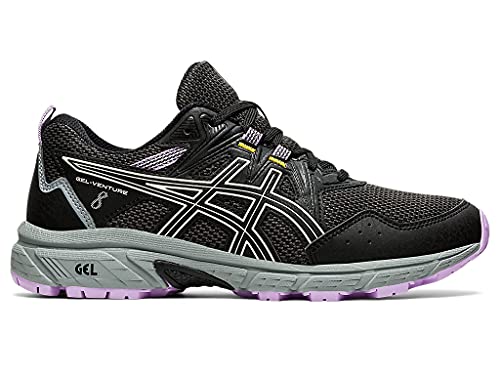 ASICS Women's Gel-Venture 8 Running Shoes, 8.5, Black/Ivory