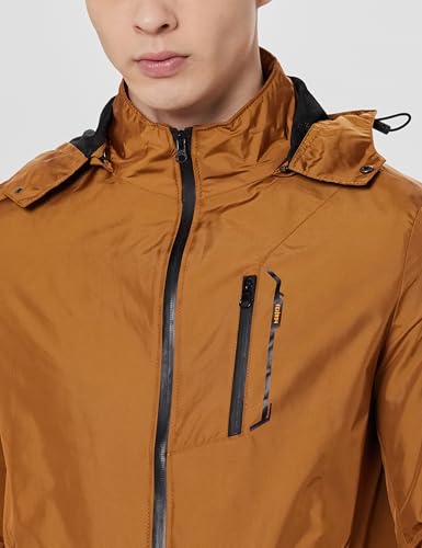Image of Qube By Fort Collins Men's Polyester Standard Length Regular Fit Lightweight Winter Jacket - Sporty, Stylish & Warm Outerwear for Cold Weather