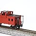 C8763 1 Unit Painted 1:87 HO Scale 36' Wide Vision Caboose Wagons Model Railway (Brown)