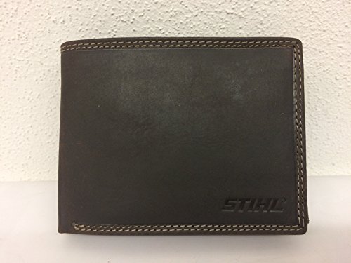 Preisvergleich Produktbild Stihl Herren Geldbörse Portomonaise dunkelbraunes Leder