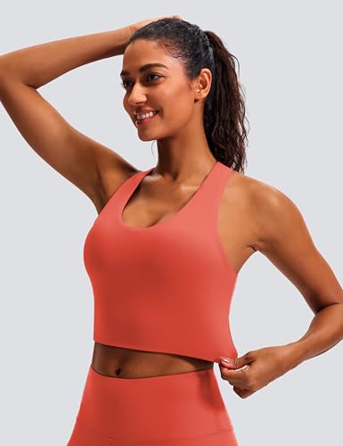 Image of Sports Bras for Women Criss-Cross Back Padded Workout Tank Tops Medium Support Crop Tops for Women