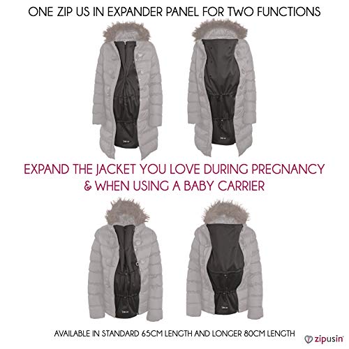 Zip Us In Jacket Expander Panel - Turn Your own Jacket into a Maternity & Babywearing Jacket