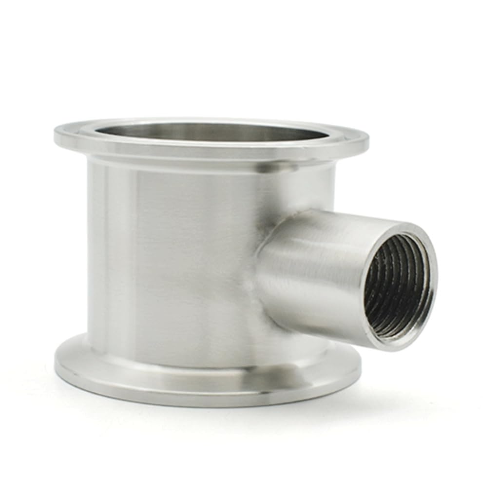 DREI-Clip-Rückflusssäulen-Schlauchanschlüsse mit Innengewinde, 1/2 Zoll, Länge 50 mm, SS304-Edelstahl, for Hausanschlussrohre(2 inches)