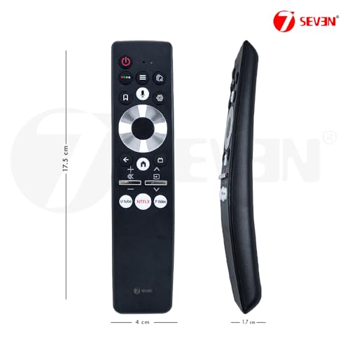 Image of 7SEVEN Compatible of Haier Bezel Less Tv Remote Original HTR-U29A Model Suitable to LE43K6600SG LE50K6700UG LE65S8000UG Variant AI Smart Voice Command by Google Assistant - Pairing Must !