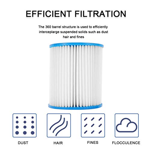 BESPORTBLE Cartuchos de Filtro de 4 Unidades para Cartuchos de Filtro de Bomba de Piscina de ReposiÃ