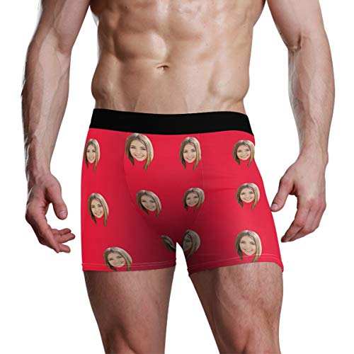 Custom Men's Print Boxer Briefs with Photo Face,Personalized Underwear for Men Women, Great Gift2