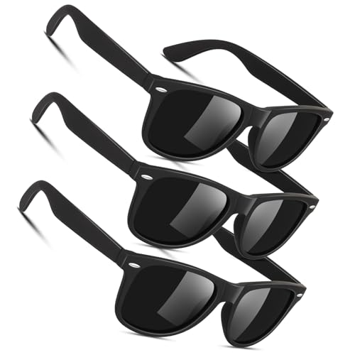 Image of Sunier Polarized Sunglasses for Men and Women, Retro Square Matte Finish UV400 Protection Shades for Driving, Fishing