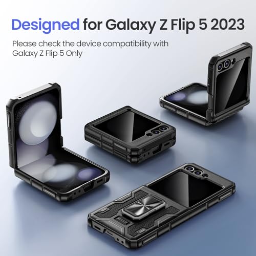 Image of VEGO for Z Flip 5 Phone Case with Stand,Built-in Privacy Screen Protector