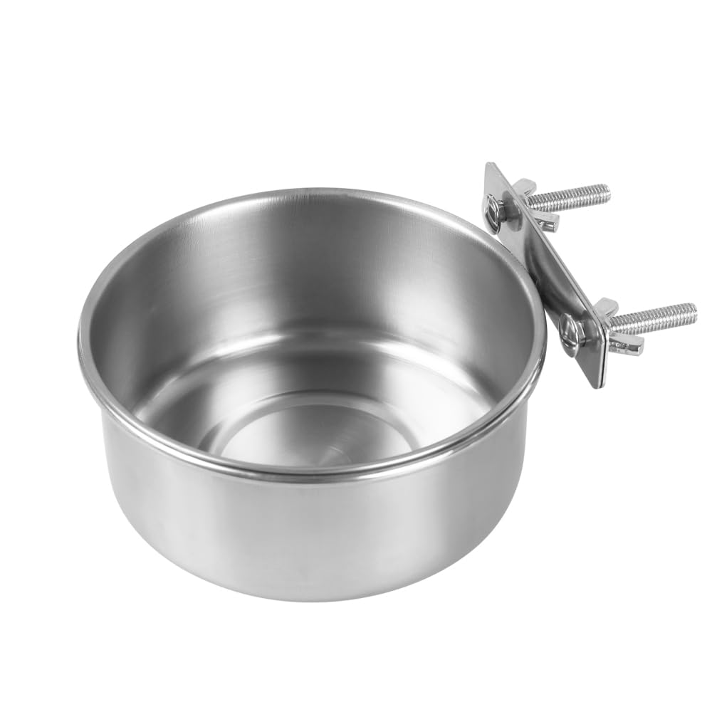 DONGKER Edelstahl‑Futternapf 12 x 5 cm