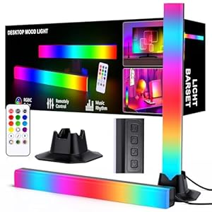 MIWATT 32CM LED Light Bar RGB Lamp,Smart Lighting Tower Starter Kit with Remote for PC, TV, Gaming Room and Computer Case