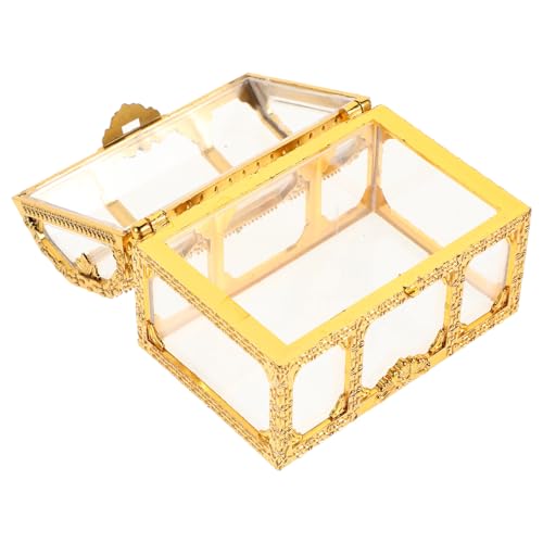 Housoutil Caja de Dulces para Bodas Cofre del Tesoro Multifuncional Transparente para Recuerdos y Regalos de Fiesta