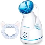 Amconsure フェイスチーマー スキンケア スチーマー美顔器 ナノ超微粒化蒸気美容器 保湿ケア×毛穴クレンジング 美容スチーマー 乾燥対策 補水 潤い ビューティースチーマー 全肌質適用 家庭用SPA