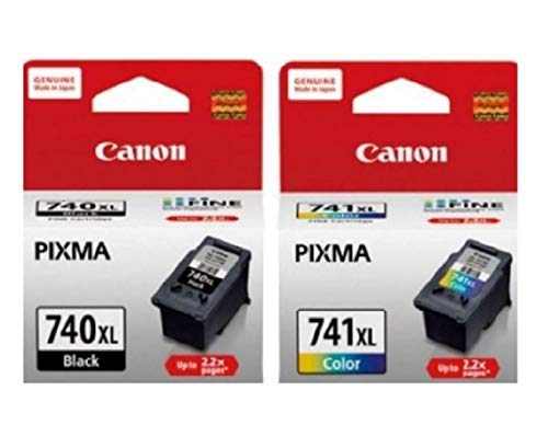 Canon Combo 740 XL & 741 XL Ink Cartridge [Set of 2 Cartridge] (Pg 740XL & Cl 741XL) Black & Color