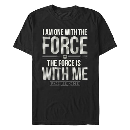 T-Shirt Star Wars Force with Me pour homme en coton noir