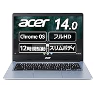 【Amazon.co.jp 限定】 Chromebook Acer 14型 ノートパソコン CB314 Celeron<R> N4020 4GBメモリ 64GB eMMC フルHD IPSパネル 日本語キーボード CB314-1H-NF14P