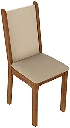 Kit 4 Cadeiras de Jantar 4291 Madesa Rustic/Crema/Pérola